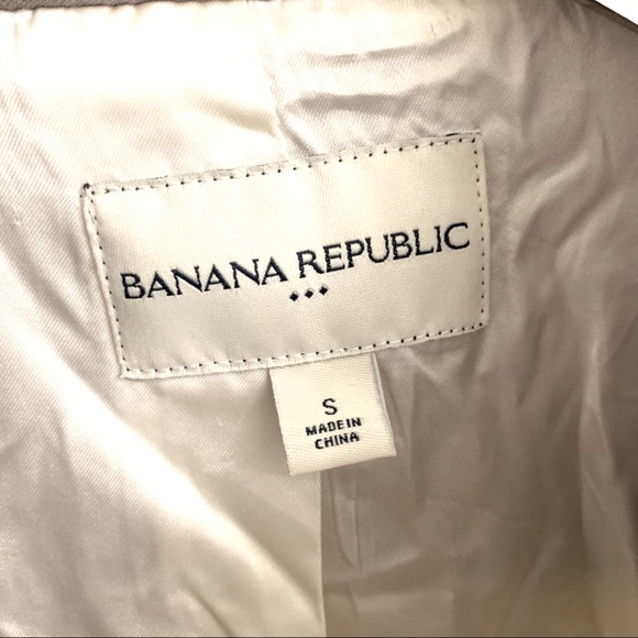 Banana Republic Jacket Button Down Front | White & Gray | Women’s Size Small - Picture 3 of 5